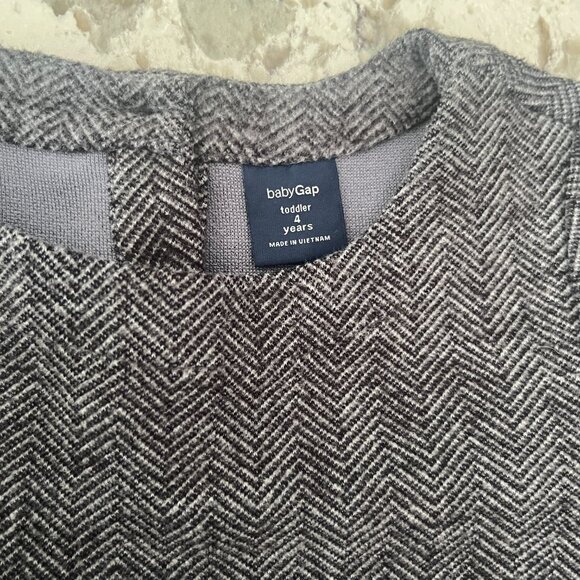 Gap grey heeringbone dress sz 4 - Picture 4 of 5